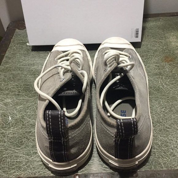 CONVERSE JACK PURCELL LEATHER SNEAKERS SIZE 7.5/9 - Picture 4 of 7